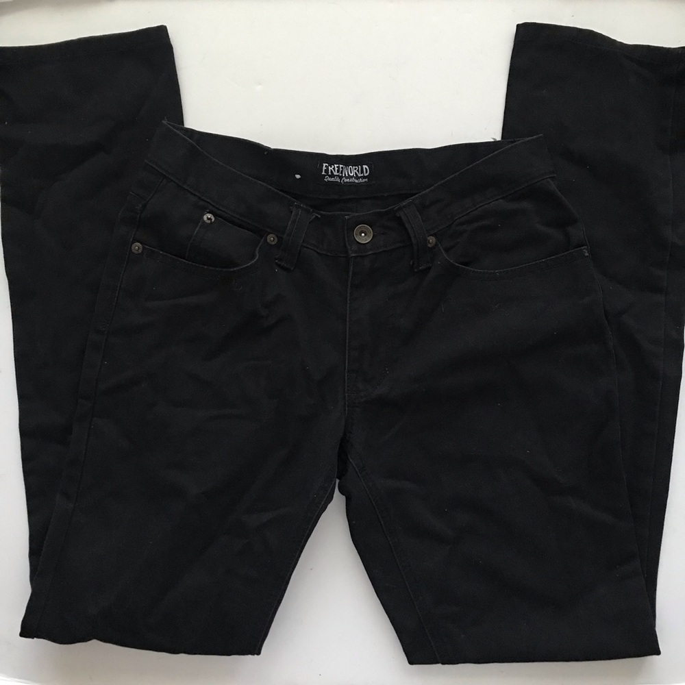 Freeworld Black Women's Straight Leg Jeans - Classic Mid-Rise